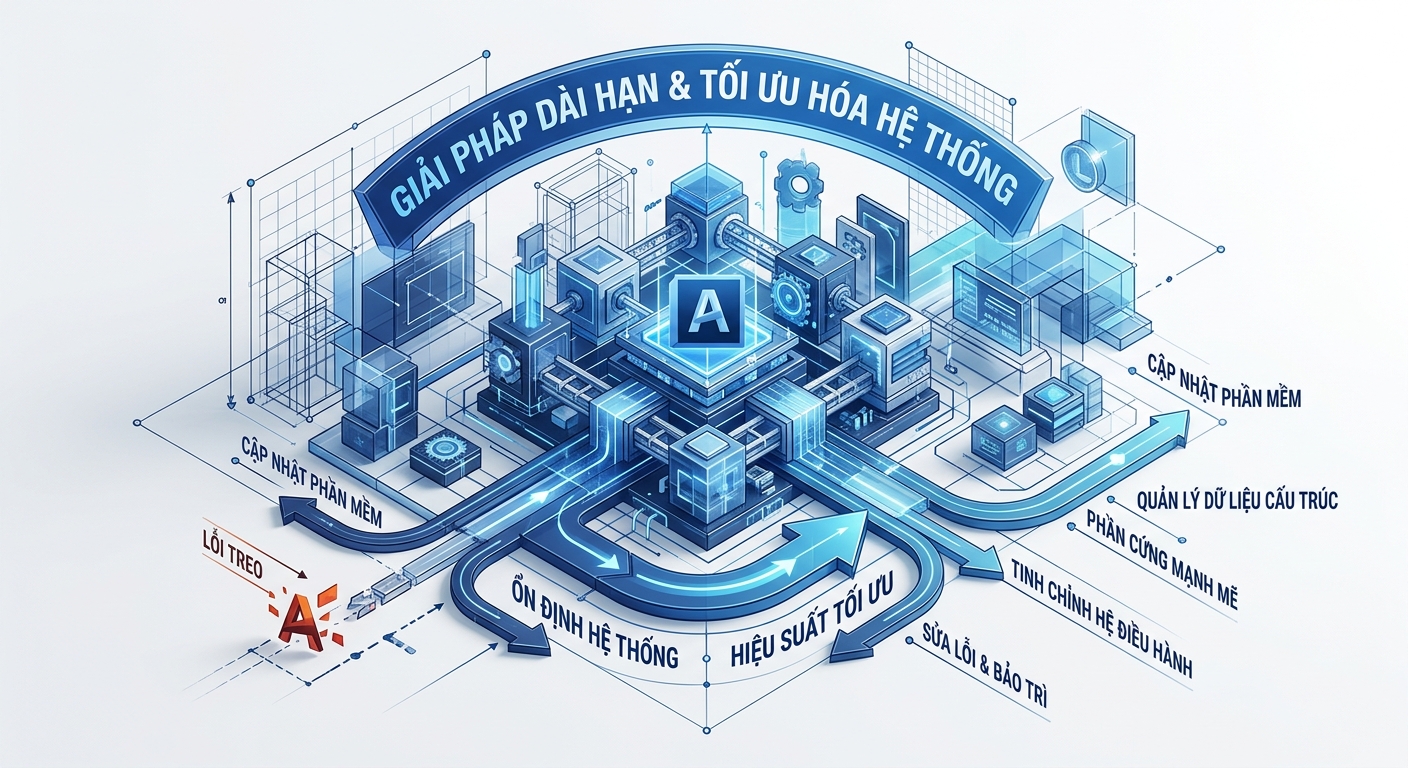 Khắc phục lỗi AutoCAD 2020 bị treo khi lưu file hiệu quả 11 Giải Pháp Dài Hạn & Tối Ưu Hóa Hệ Thống Để Tránh Lỗi AutoCAD Bị Treo