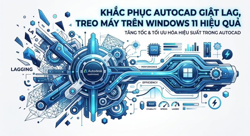 Khắc phục AutoCAD giật lag, treo máy trên Windows 11 hiệu quả