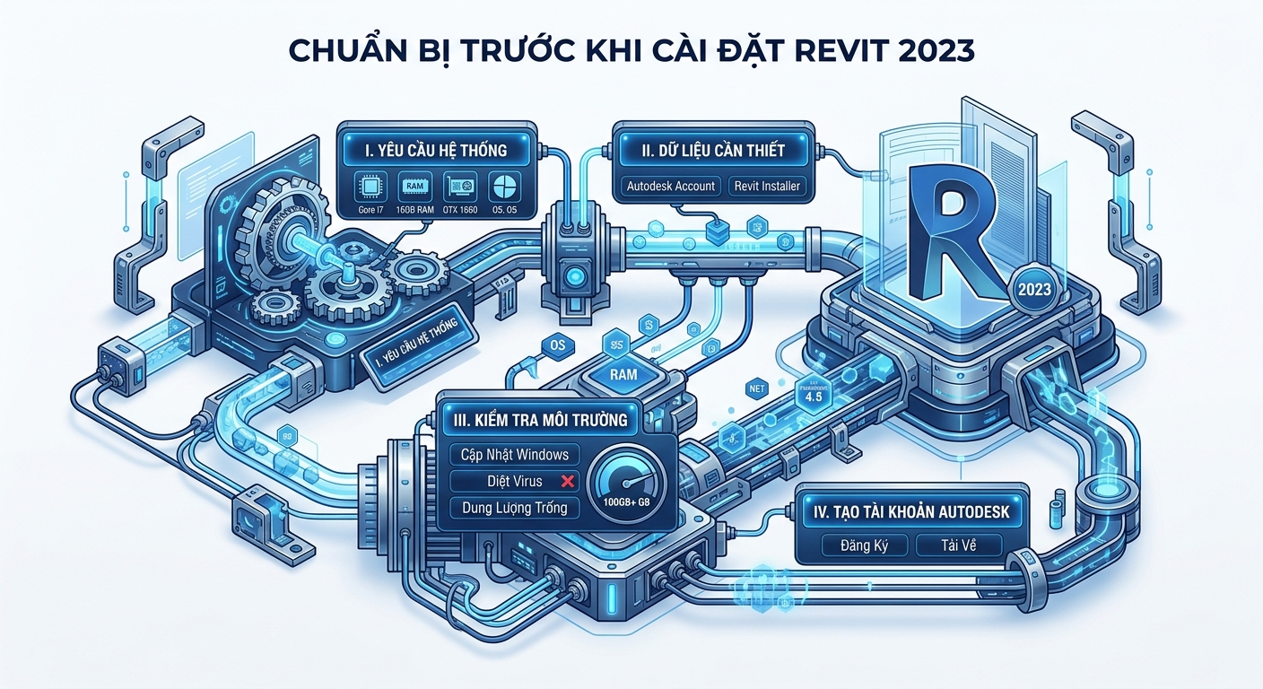 Revit 2023 Hướng Dẫn Cài: đặt chi tiết từ A-Z cho người mới 8 Chuẩn Bị Trước Khi Cài Đặt Revit 2023