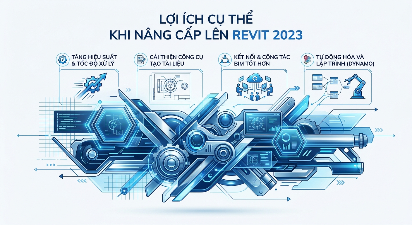 Revit 2023 Tính Năng Mới: Nâng Cao Hiệu Suất Thiết Kế BIM 11 Lợi Ích Cụ Thể khi Nâng Cấp lên Revit 2023