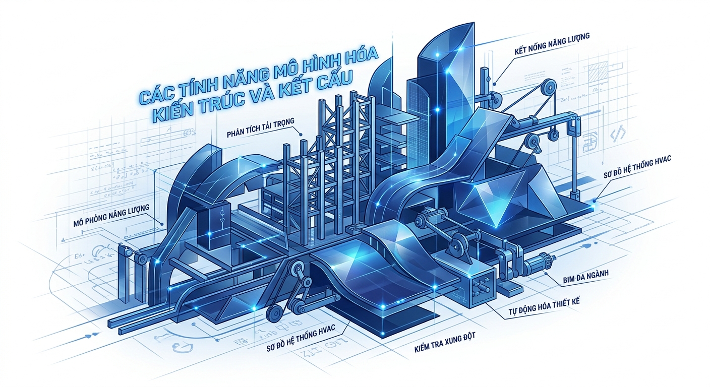 Revit 2024 Tính Năng Mới: Nâng Tầm Thiết Kế BIM Toàn Diện 12 Các Tính năng Mô hình hóa Kiến trúc và Kết
