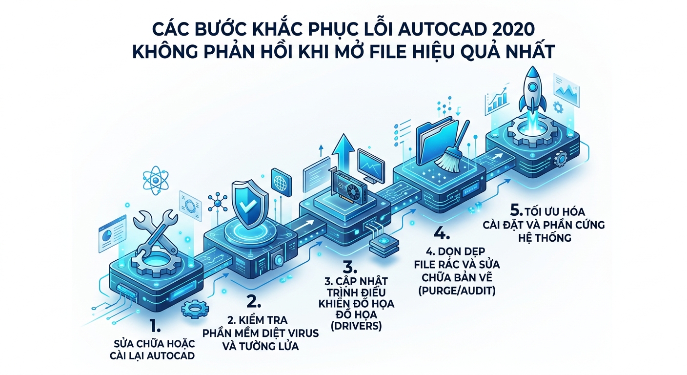 Sửa Lỗi AutoCAD 2020 Không Phản Hồi Khi Mở File Hiệu Quả 11 Các bước khắc phục lỗi AutoCAD 2020 không phản hồi khi mở file hiệu quả nhất