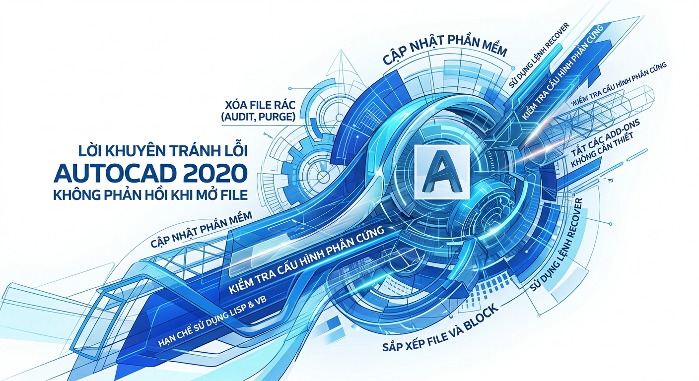 Sửa Lỗi AutoCAD 2020 Không Phản Hồi Khi Mở File Hiệu Quả 13 Lời khuyên để tránh lỗi AutoCAD 2020 không phản hồi khi mở file