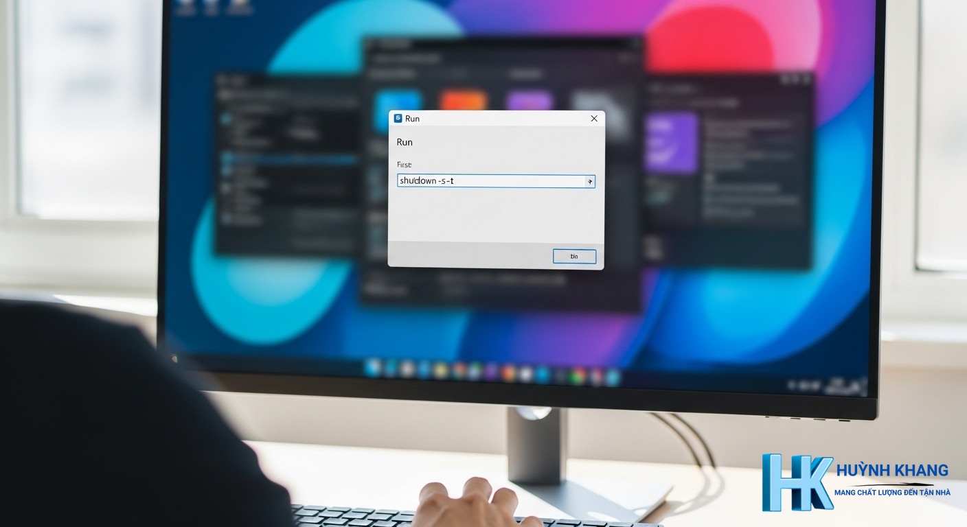 Cách hẹn giờ tắt máy tính Windows nhanh (Không cần phần mềm)