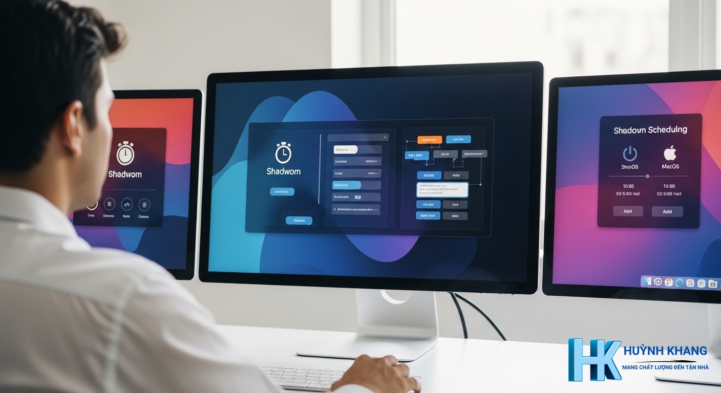 So sánh cách hẹn giờ tắt máy tính: Windows 11 vs Windows 10 vs macOS