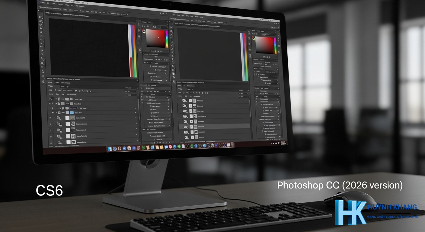 So sánh Photoshop CS6 và Photoshop CC (phiên bản 2026)