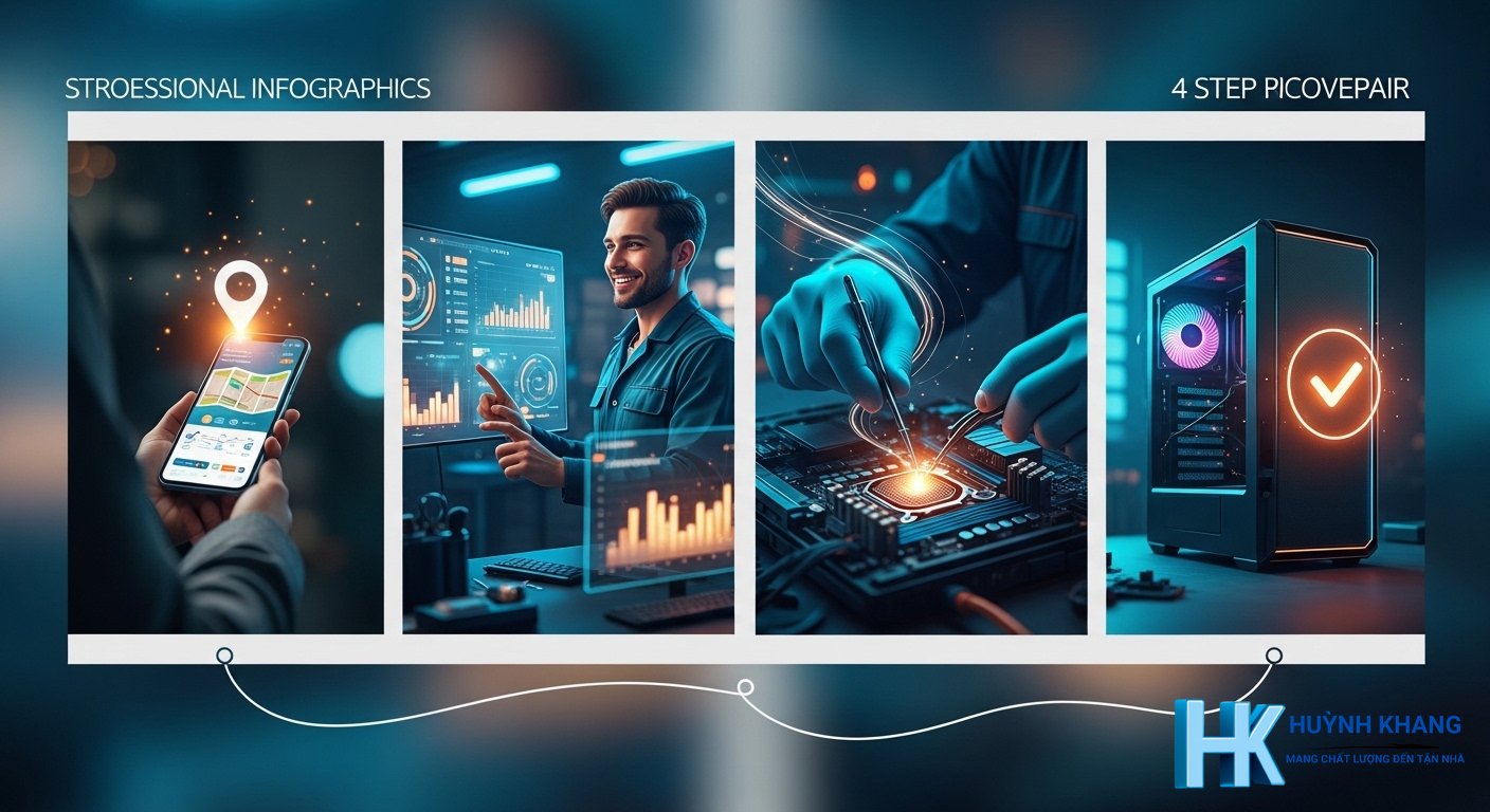 Quy trình thực hiện chuyên nghiệp 4 bước