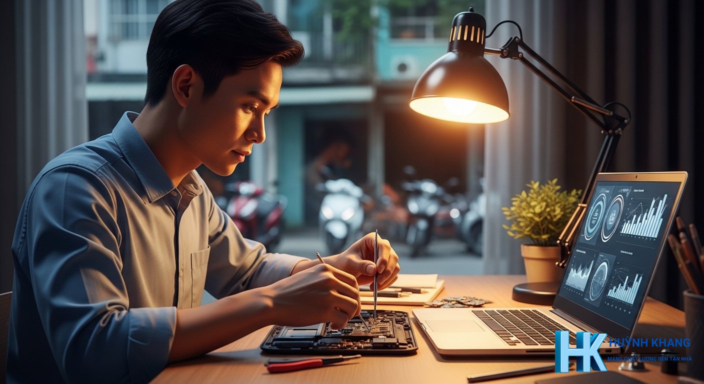 Huỳnh Khang hỗ trợ sửa laptop tận nơi tại Quận 4