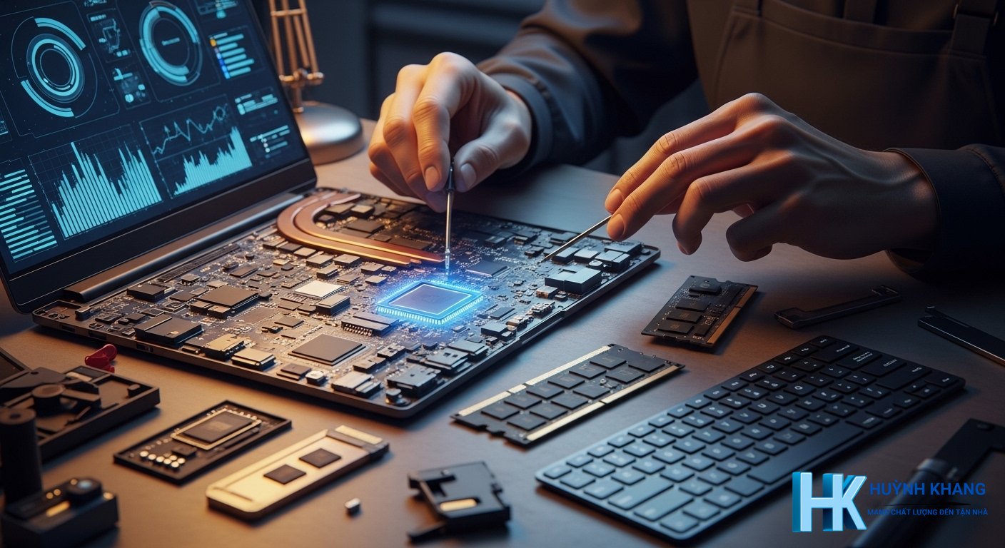 Sửa Laptop Quận 5 Tận Nơi – Báo Giá Trước | Huỳnh Khang 10 Dịch vụ sửa laptop tại Quận 5 của Huynh Khang bao gồm những gì?