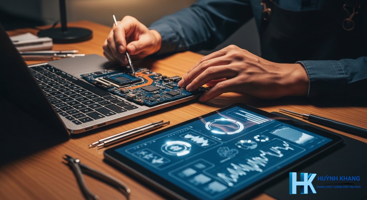 Sửa Laptop Quận 8 Tận Nơi – Báo Giá Trước Khi Sửa | Huỳnh Khang 12 Quy trình sửa laptop tận nơi chuyên nghiệp
