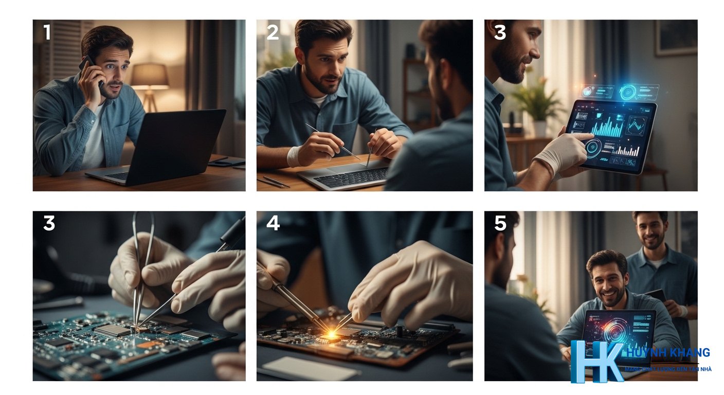 Quy trình 5 bước sửa laptop chuyên nghiệp tại nhà