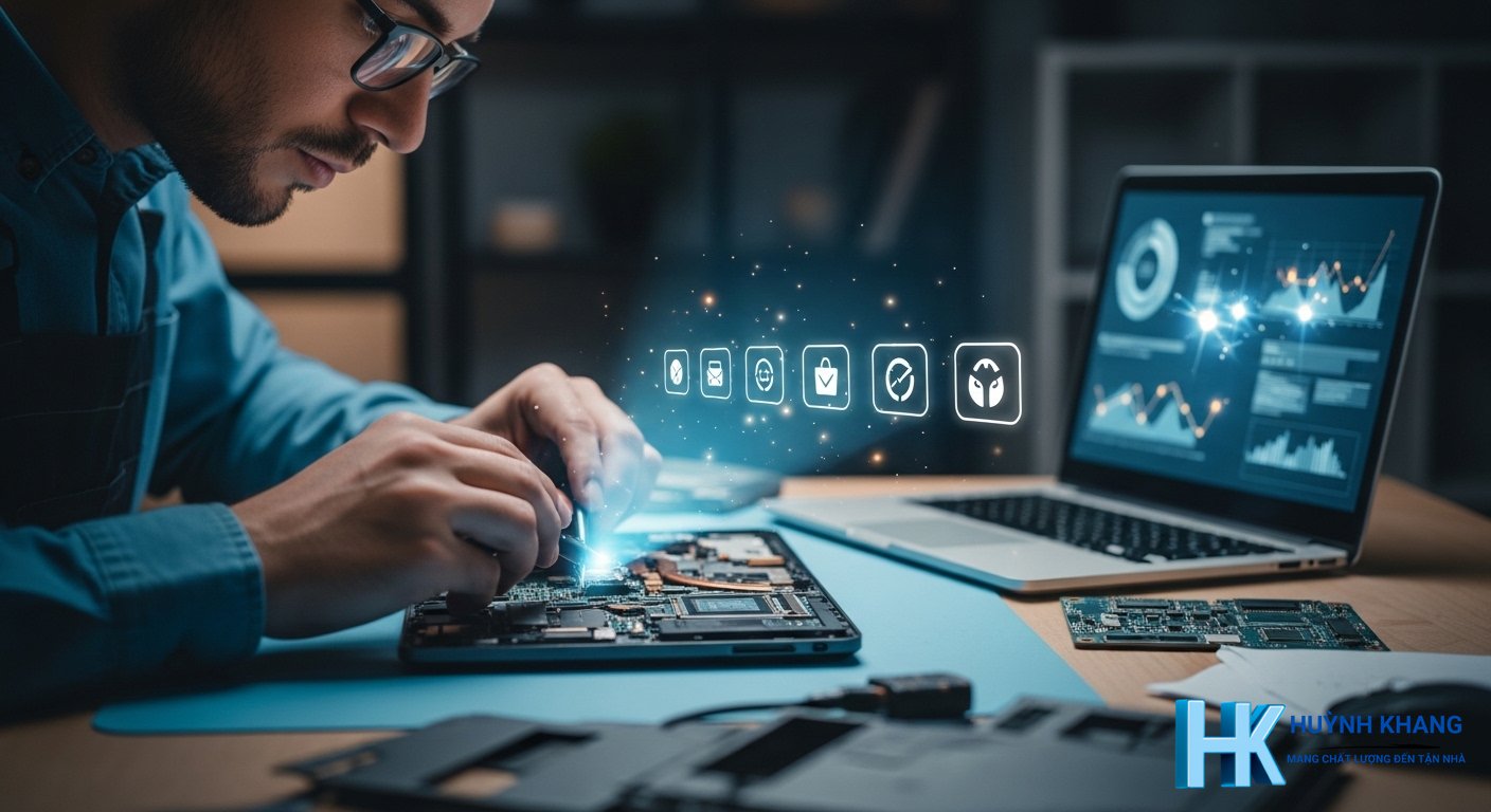 Sửa Laptop Thủ Đức Tận Nơi – Nhanh, Báo Giá Trước | Huỳnh Khang 11 Quy trình sửa laptop tận nơi chuyên nghiệp