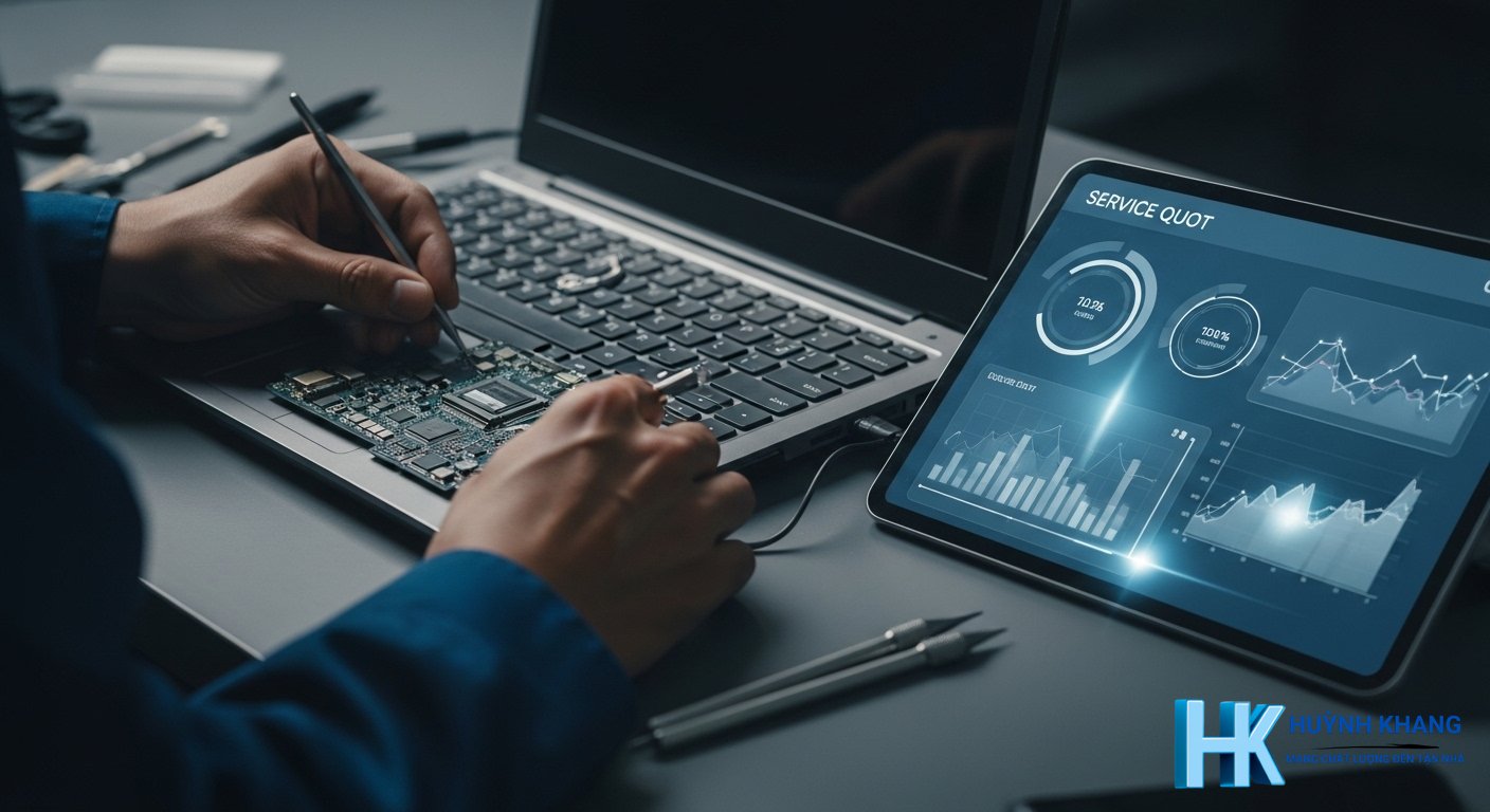 Bảng giá tham khảo dịch vụ sửa máy tính không lên nguồn tại Huỳnh Khang Computer (2026)
