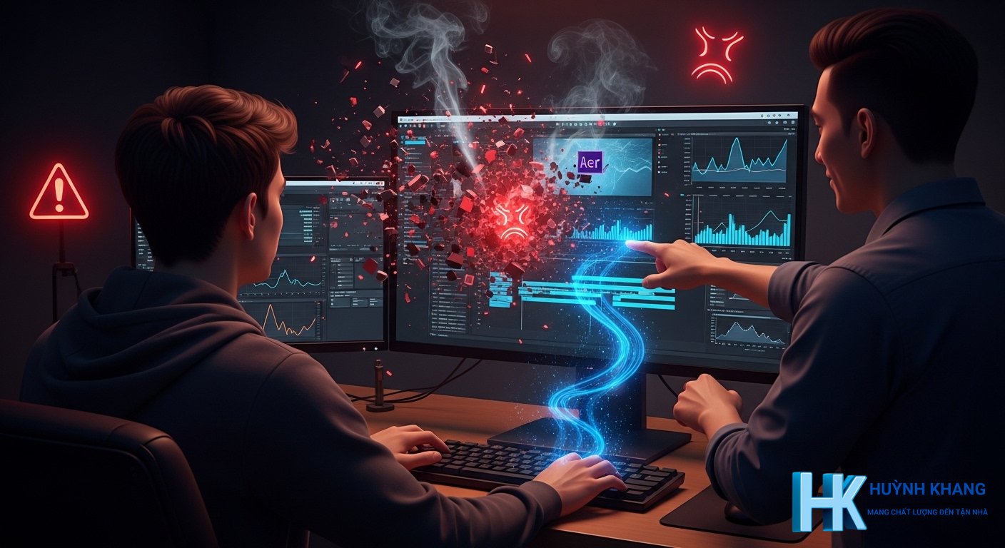 Các lỗi thường gặp khiến After Effects chạy chậm và cách Huỳnh Khang xử lý