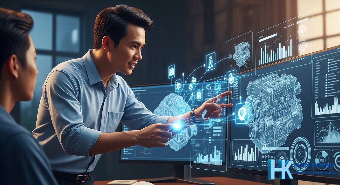 Quy trình Huỳnh Khang hỗ trợ kỹ thuật Inventor