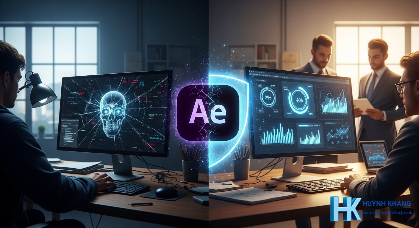 Hướng dẫn sử dụng After Effects cơ bản: Giao diện, Keyframe, License & Tính năng 2026 13 Lưu ý bản quyền After Effects cho cá nhân và doanh nghiệp (VAT)