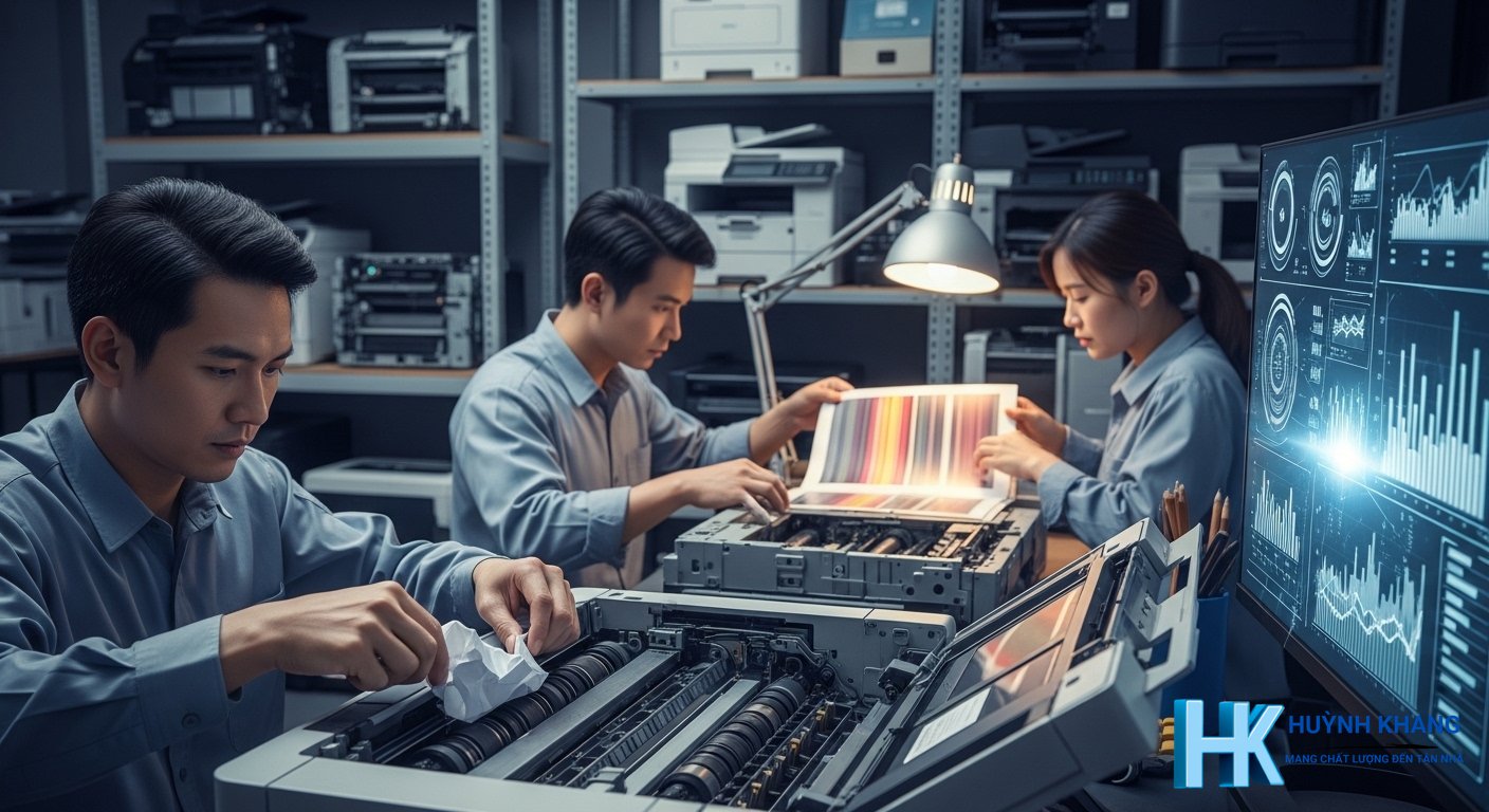 Dịch vụ sửa máy in tại Quận 8 của Huynh Khang bao gồm những gì?