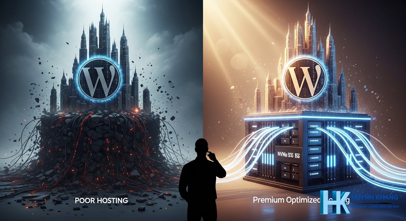 Các loại hosting wordpress - Giải Đáp & Mẹo Hay | Huỳnh Khang 9 Tại sao chọn đúng hosting lại quan trọng với WordPress?