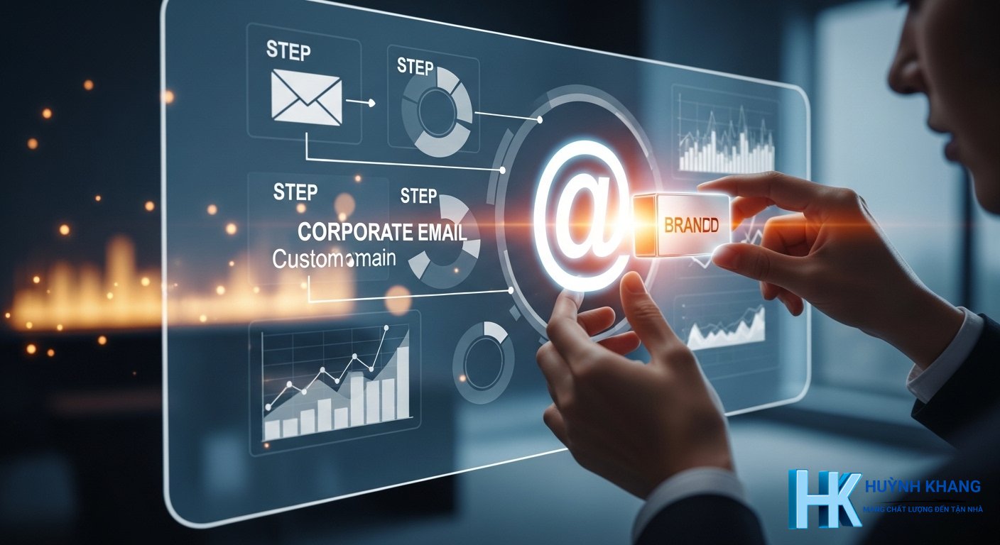 Đăng ký email theo tên miền: Hướng dẫn từ A-Z 2026 11 Hướng dẫn đăng ký email theo tên miền công ty (Quy trình tổng quan)