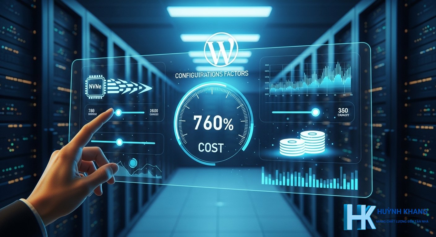 Các yếu tố chính ảnh hưởng đến chi phí Hosting WordPress