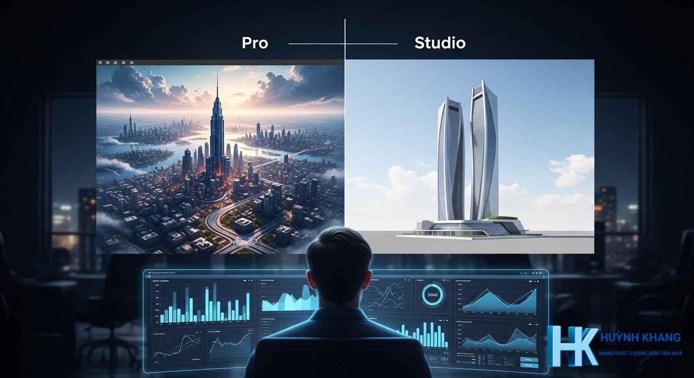 So sánh các phiên bản Lumion năm 2026: Pro và Studio