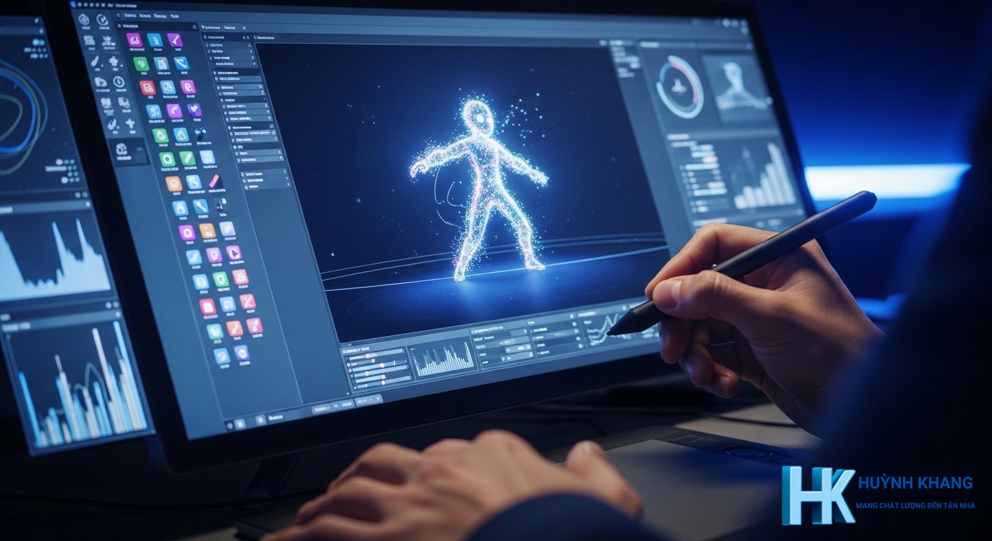 Adobe Animate Cách Sử Dụng: Hướng dẫn toàn tập từ A-Z năm 2026 2 Khám phá giao diện làm việc chính của Adobe Animate