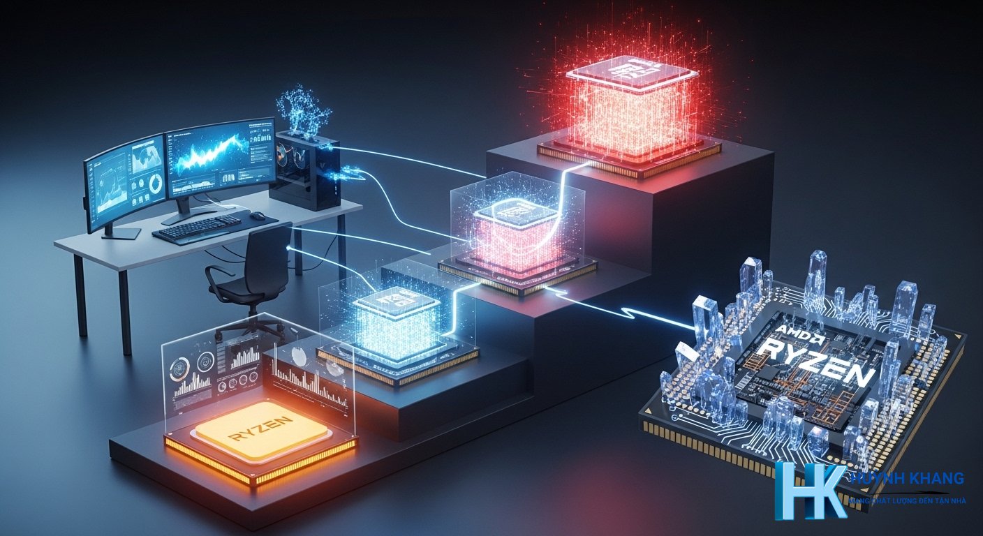 Cpu Amd Ryzen: Toàn tập kiến thức A-Z & Tư vấn chọn mua 2026 10 Các dòng sản phẩm CPU AMD Ryzen phổ biến