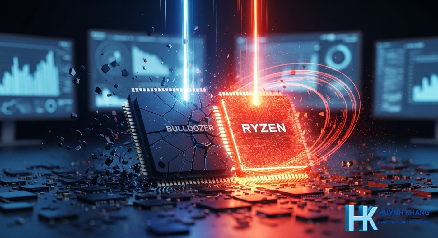 Cpu Amd Ryzen: Toàn tập kiến thức A-Z & Tư vấn chọn mua 2026 9 Lịch sử và sự trỗi dậy ngoạn mục của AMD Ryzen